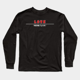 Word Love Long Sleeve T-Shirt